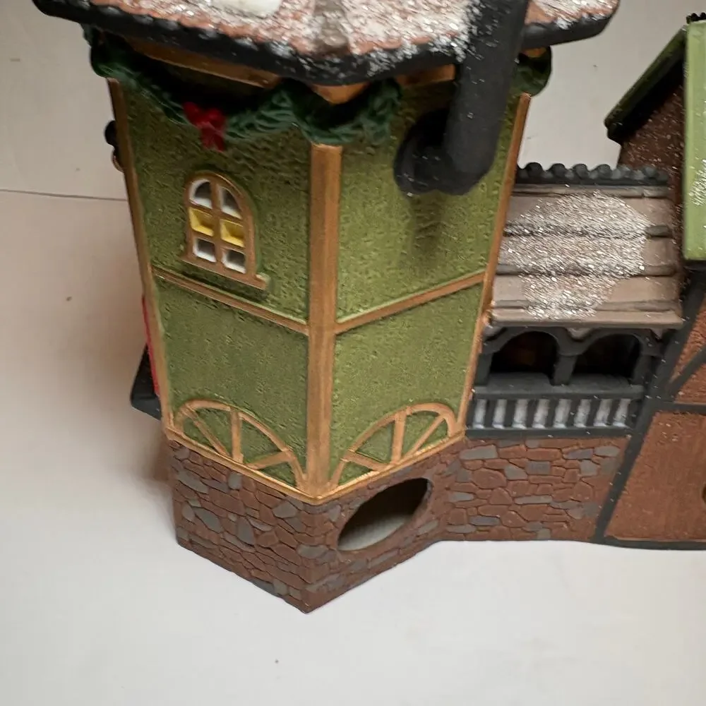 Vintage Department 56 North Pole Village Elfin Forge & Assembly Shop 1990s READ